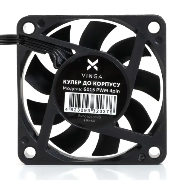 Кулер до корпусу Vinga 6015 PWM 4pin ОЕМ