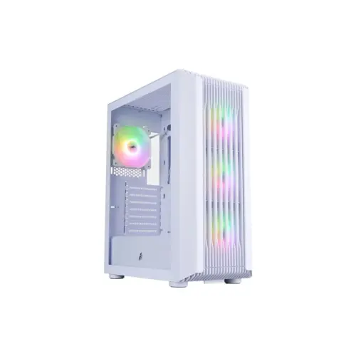 Корпус для ПК 1stPlayer H6-WH-4F7-W