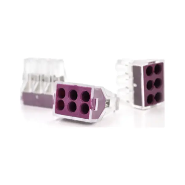 З'єднувач кабелю 6-pin аналог WAGO K773-106, 50штпак Voltronic (K773-106/50)