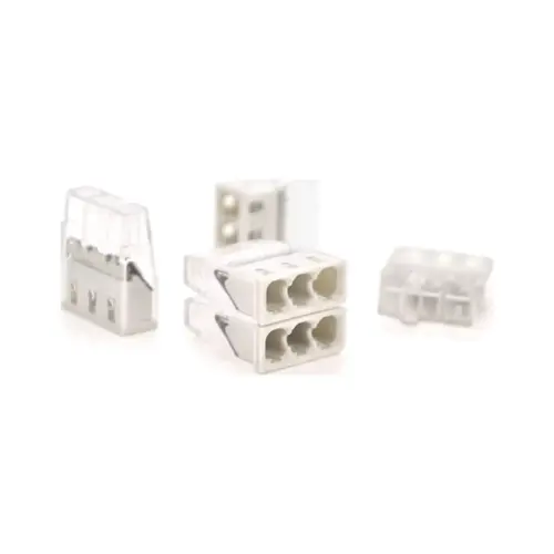 З'єднувач кабелю 3-pin самозажимна аналог WAGO К773-203, 50штпак Voltronic (К773-203/50)