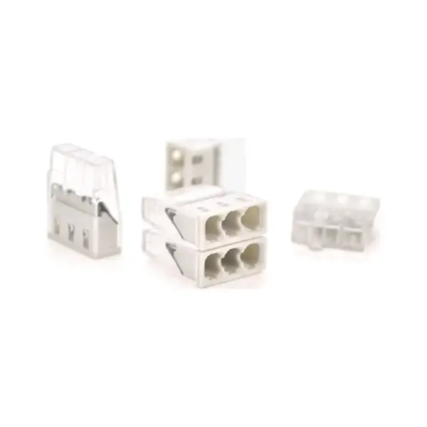 З'єднувач кабелю 3-pin самозажимна аналог WAGO К773-203, 50штпак Voltronic (К773-203/50)