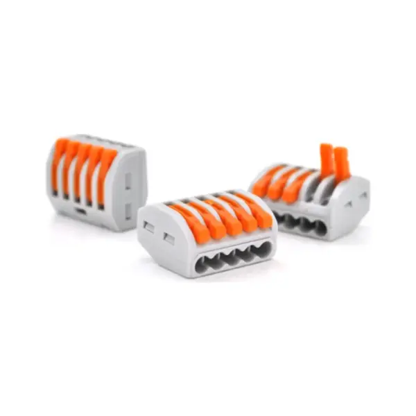 З'єднувач кабелю 5-pin аналог WAGO K222-415, 15штпак Voltronic (K222-415/15) З'єднувач кабелю 5-pin аналог WAGO K222-415, 15штпак Voltronic (K222-415/15)