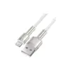Дата кабель USB 2.0 AM to Lightning 1.0m Cafule Series Metal 2.4A White Baseus (CALJK-A02)