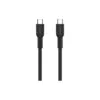 Дата кабель USB-C to USB-C 1.0m OnWire 60CL C-C 60W COLOR Braided 1m Black Canyon (CND-CCAP60AB10B)