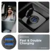 Зарядний пристрій Armorstandart 2xUSB QC3.0 Grey + cable Lightning (ARM82458)