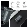 Зарядний пристрій Armorstandart 2xUSB QC3.0 Grey + cable Lightning (ARM82458)