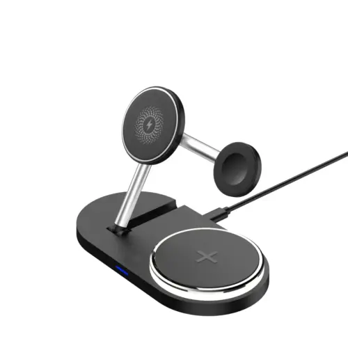 Зарядний пристрій Armorstandart Wireless Charging H102 3 in 1 Magnetic Black (ARM78103)