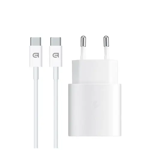 Зарядний пристрій Armorstandart AR-TA800W USB-C 25W White + cable USB-C to USB-C (ARM63804)