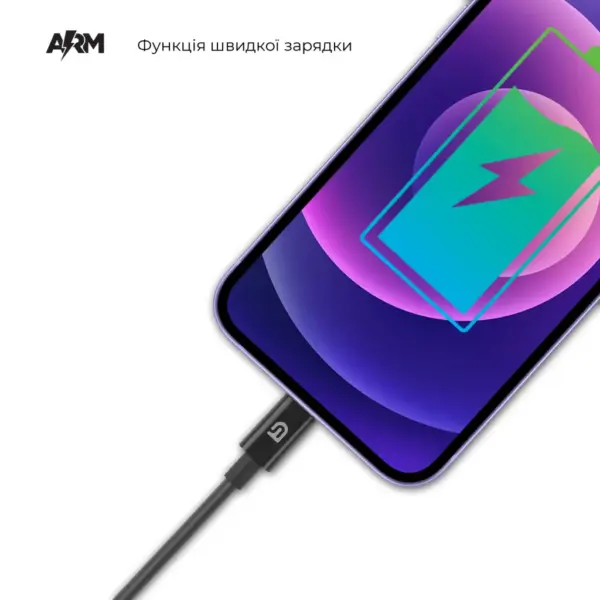Дата кабель USB 2.0 AM to Lightning 1.0m black Armorstandart (ARM64287) Дата кабель USB 2.0 AM to Lightning 1.0m black Armorstandart (ARM64287)