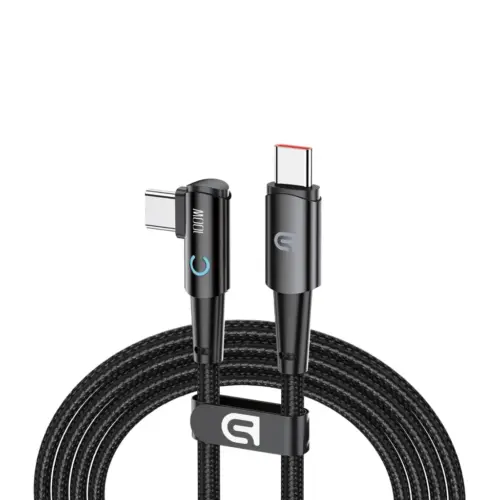Дата кабель USB-C to USB-C 1.2m 90-degree 100W black Armorstandart (ARM75870)