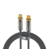 Дата кабель USB-C to USB-C 1.0m transparent 100W grey Armorstandart (ARM75871)