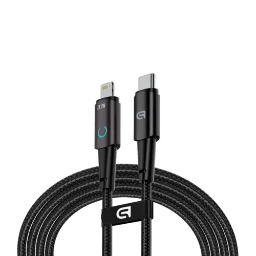 Дата кабель USB-C to Lightning 1.2m 20W black Armorstandart (ARM75865)