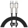 Дата кабель USB-C to Lightning 1.0m Cafule Metal PD 20W black Baseus (CATLJK-A01)