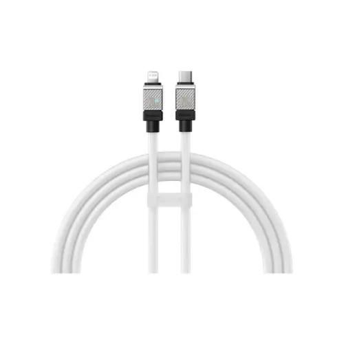 Дата кабель USB-C to Lightning 2.0m CoolPlay Fast Charging 20W white Baseus (CAKW000102)