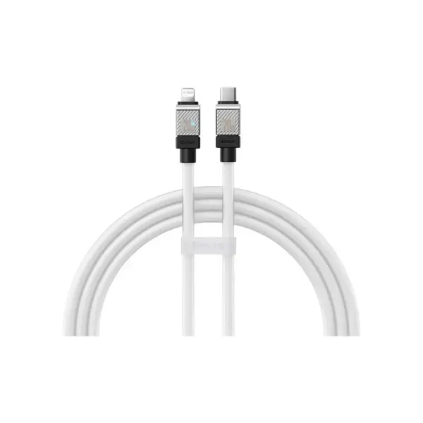 Дата кабель USB-C to Lightning 2.0m CoolPlay Fast Charging 20W white Baseus (CAKW000102)