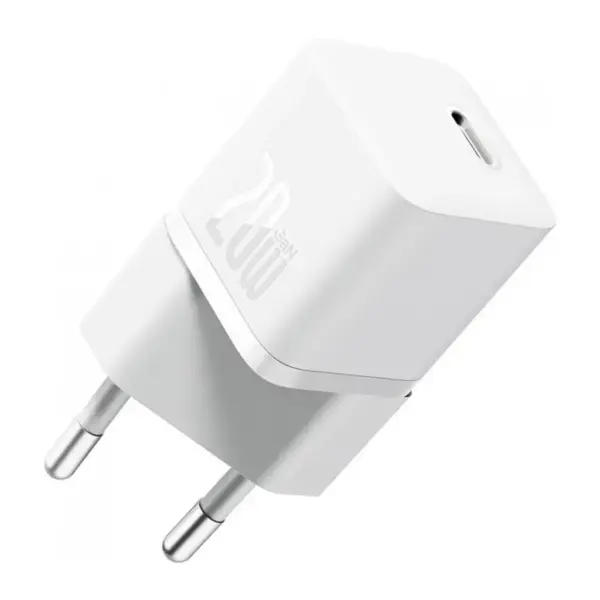 Зарядний пристрій Baseus GaN5 Fast Charger USB-C 20W white (CCGN050102) Зарядний пристрій Baseus GaN5 Fast Charger USB-C 20W white (CCGN050102)