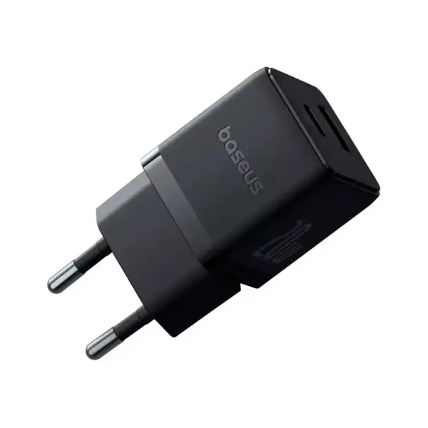 Зарядний пристрій Baseus Palm Fast Charger C+U 20W black (P10111608113-00)