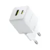 Зарядний пристрій Baseus Palm Fast Charger C+U 20W moon white (P10111608213-00)