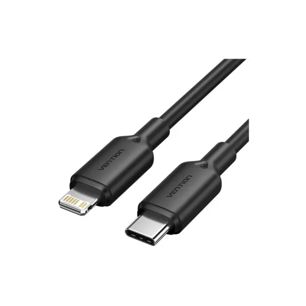 Дата кабель USB-C to Lightning 2.0m 3A black Vention (LAKBH)