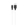 Дата кабель USB 2.0 AM to Lightning 1.0m 2.4A silicone X21 black+white HOCO (6931474711816)