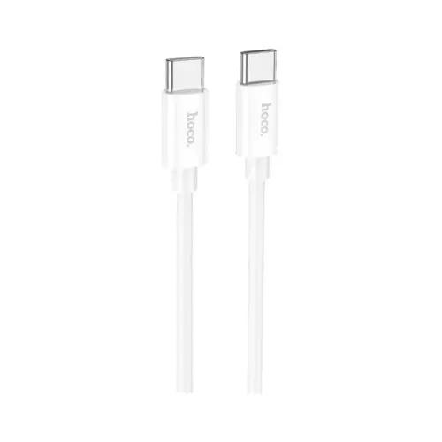 Дата кабель USB-C to USB-C 1.0m Magic silicone PD 60W X87 white HOCO (6931474783264)
