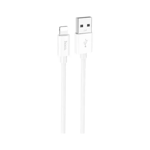 Дата кабель USB 2.0 AM to Lightning 1.0m Magic silicone X87 white HOCO (6931474783202)
