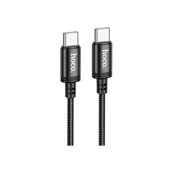 Дата кабель USB-C to USB-C 1.0m Wind 60W X89 black HOCO (6931474784384)