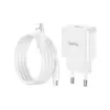 Зарядний пристрій HOCO C106A Leisure USB + cable USB to USB-C 10.5W White (6931474783912) Зарядний пристрій HOCO C106A Leisure USB + cable USB to USB-C 10.5W White (6931474783912)