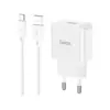 Зарядний пристрій HOCO C106A Leisure USB + cable USB to USB-C 10.5W White (6931474783912) Зарядний пристрій HOCO C106A Leisure USB + cable USB to USB-C 10.5W White (6931474783912)