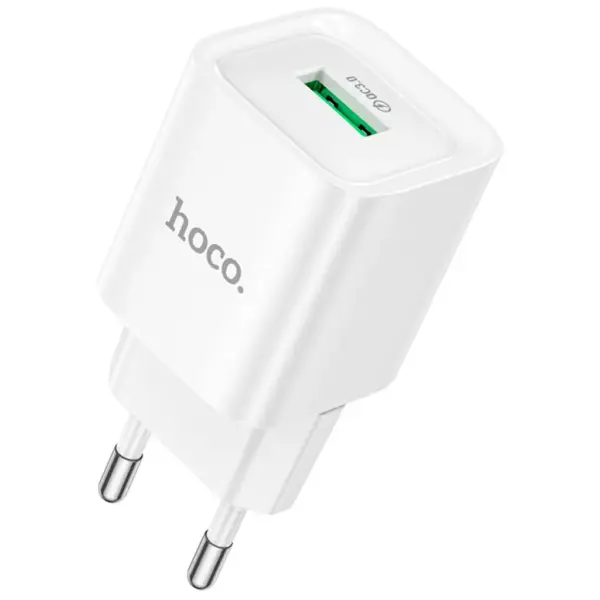 Зарядний пристрій HOCO C145A Charm USB QC3.0 White (6942007630214)
