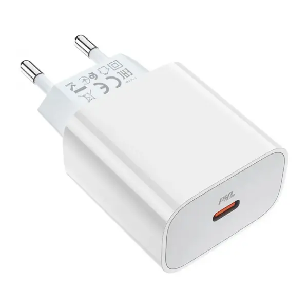 Зарядний пристрій HOCO C76A Plus Speed Source USB-C PD20W White (6931474746917) Зарядний пристрій HOCO C76A Plus Speed Source USB-C PD20W White (6931474746917)
