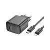 Зарядний пристрій HOCO CS22A Value USB-C PD30W + cable USB-C to Lightning Black (6942007609920)