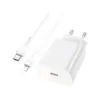 Зарядний пристрій HOCO N22 Jetta USB-C PD25W + cable USB-C to Lightning White (6931474760074)