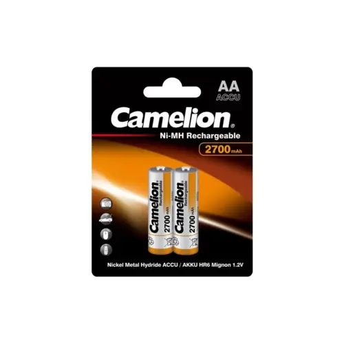 Акумулятор Camelion AA 2700 mAh Ni-MH * 2 HR6 BP2 (NH-AA2700BC2) Акумулятор Camelion AA 2700 mAh Ni-MH * 2 HR6 BP2 (NH-AA2700BC2)