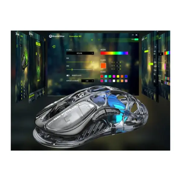 Мишка GravaStar Mercury M2 Transparent Black (GRAVASTARM2_XTAL_BLK)