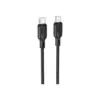 Дата кабель USB-C to USB-C 2.0m 60W Lenny silicone BX113 black BOROFONE (6941991115516)