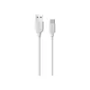 Дата кабель USB 2.0 AM to USB-C 1.0m 2.4A PVC BX14 white BOROFONE (6957531089995)