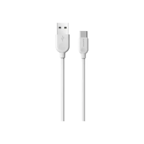 Дата кабель USB 2.0 AM to USB-C 1.0m 2.4A PVC BX14 white BOROFONE (6957531089995)