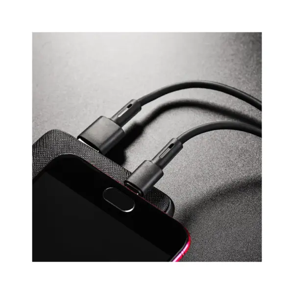 Дата кабель USB 2.0 AM to Micro 5P 1.0m 2.4A silicone BX31 black BOROFONE (6931474710376)