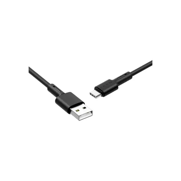 Дата кабель USB 2.0 AM to USB-C 1.0m 3A silicone BX31 black BOROFONE (6931474710390)