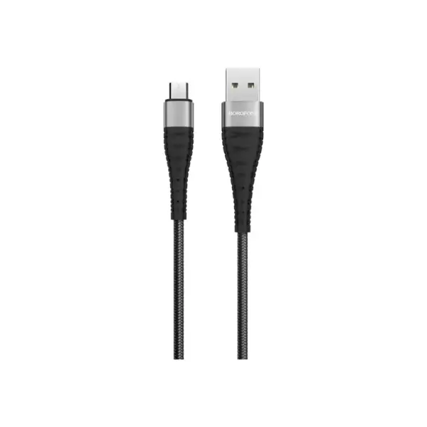 Дата кабель USB 2.0 AM to Micro 5P 1.0m 2.4A nylon BX32 black BOROFONE (6931474710437) Дата кабель USB 2.0 AM to Micro 5P 1.0m 2.4A nylon BX32 black BOROFONE (6931474710437)