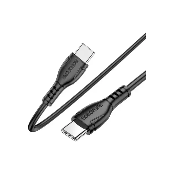 Дата кабель USB-C to USB-C 1.0m 60W Triumph BX51 black BOROFONE (6931474751669)