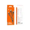 Дата кабель USB 2.0 AM to Lightning + Micro 5P + USB-C 1.0m 2A PVC BX71 black BOROFONE (6974443384543)