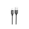 Дата кабель USB 2.0 AM to Lightning 1.0m 2.4A nylon BX87 black BOROFONE (6974443389005)