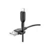 Дата кабель USB 2.0 AM to Lightning 1.0m 2.4A PVC BX91 black BOROFONE (6974443389883)