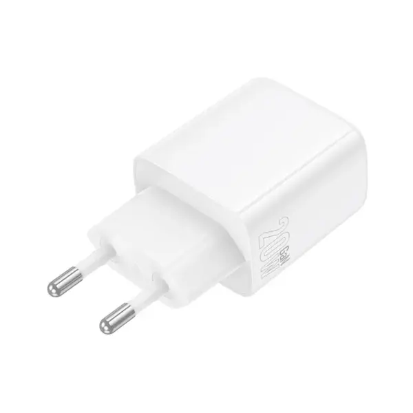 Зарядний пристрій BOROFONE BN27 Fuente 1xUSB-C PD20W + 1xUSB QC3.0 White (6941991120268)