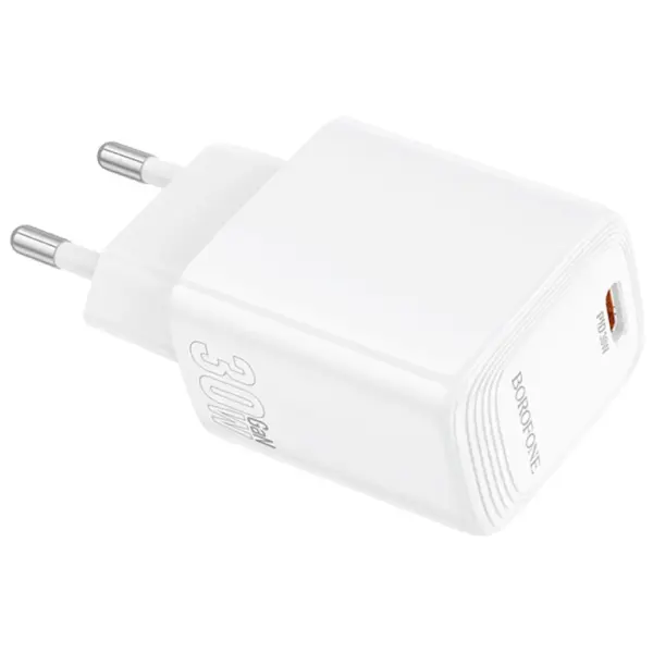 Зарядний пристрій BOROFONE BN28 Fuente USB-C PD30W White (6941991120299)