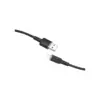 Дата кабель USB 2.0 AM to Lightning 1.2m 2.4A silicone C2-02 black Acefast (AFC2-02B)