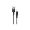 Дата кабель USB 2.0 AM to Lightning 1.2m 2.4A silicone C2-02 black Acefast (AFC2-02B)