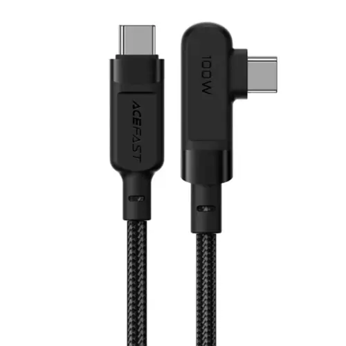 Дата кабель USB-C to USB-C 2.0m 5A 100W nylon C5-03 black Acefast (6974316281016)